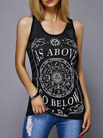 Damen Ärmellos Streetwear U-Ausschnitt Rückenfrei T-shirt Top - Rose Boutique
