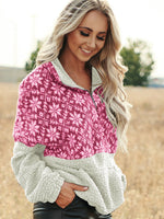 Schneeflocke Pullover mit langen Taschen - Rose Boutique