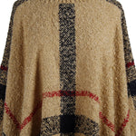 Quaste-Umhang mit hohem Kragen Lose Einheitsgröße Sweater