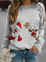 Weihnachtsmann Gedruckt Sweatshirt