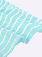 Streifen Sexy Strand U-Ausschnitt Mini Kleid - Rose Boutique