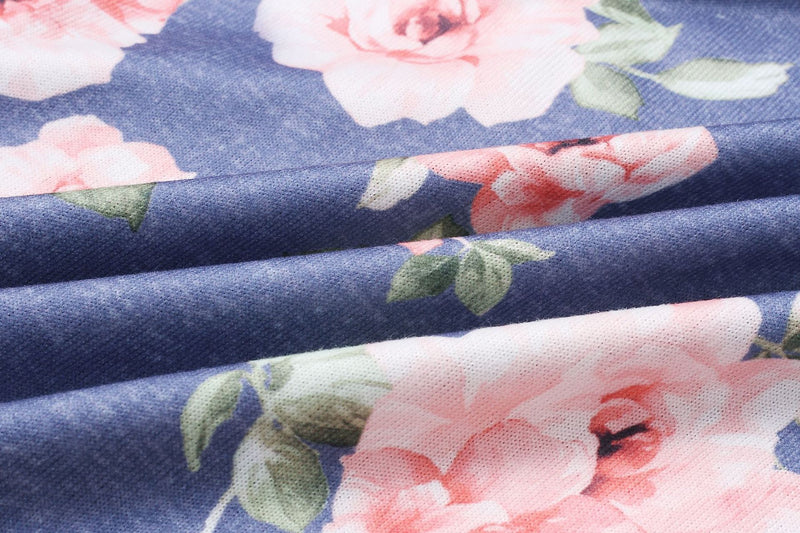 Lange Ärmel Blumen Gedruckt Casual Sweatshirt - Rose Boutique