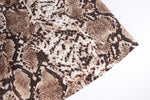 Leopard-bedrucktes, tief geschnittenes, langärmliges Blusenoberteil mit V-Ausschnitt