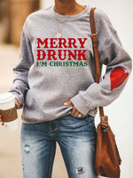 MERRY DRUNK I'M CHRISTMAS Herz Sweatshirt